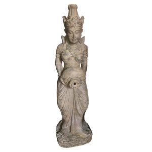 Dewi tara statue water feature holding pot