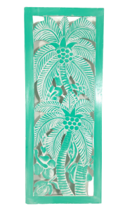 Decorative panel with palm pattern